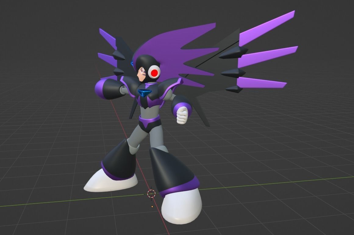 Super Bass - Megaman 3D model_5