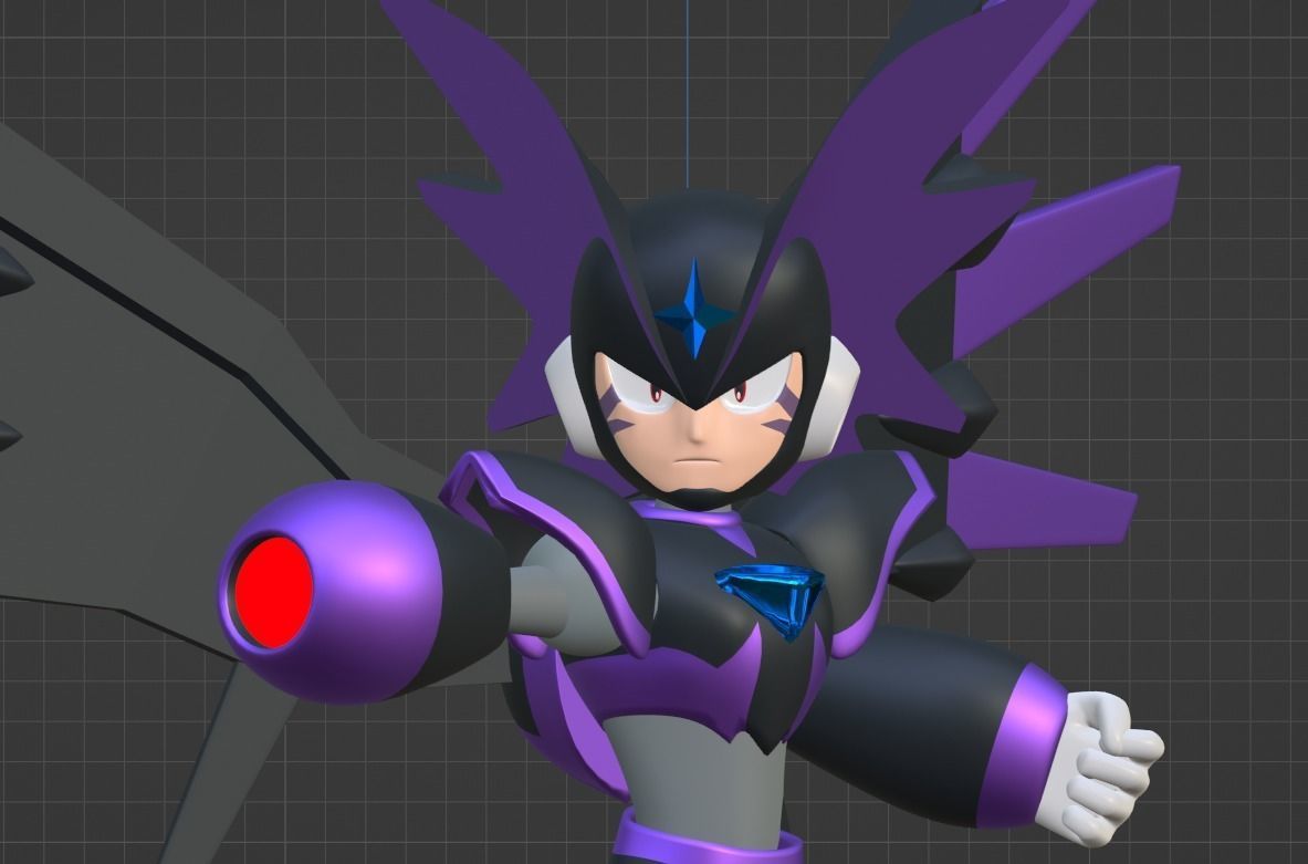 Super Bass - Megaman 3D model_8