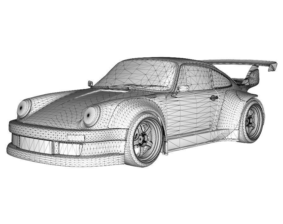 Porsche 911 RWB 3D model_14