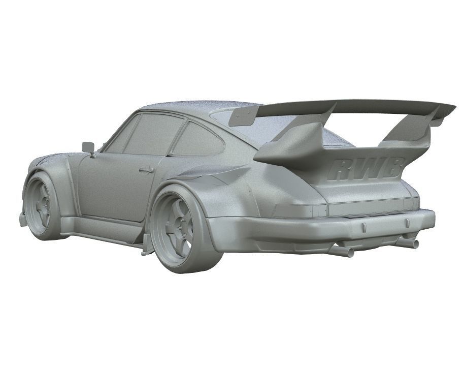 Porsche 911 RWB 3D model_16