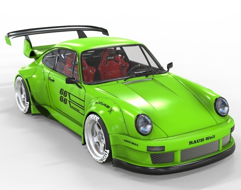 Porsche 911 RWB 3D model_6