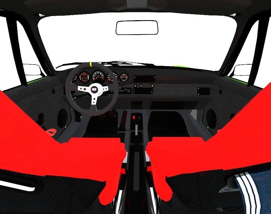 Porsche 911 RWB 3D model_7