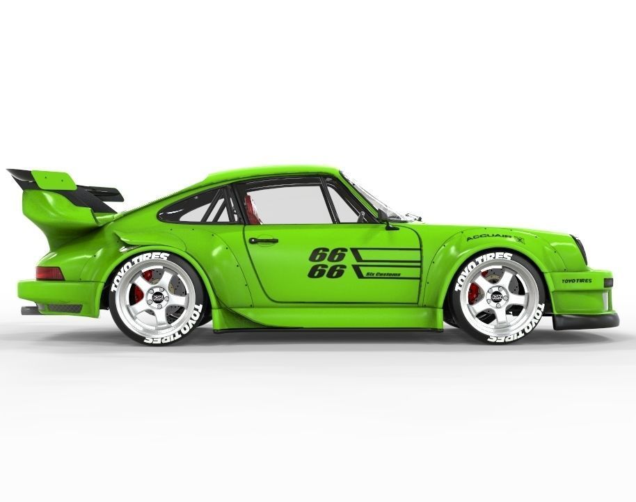 Porsche 911 RWB 3D model_2