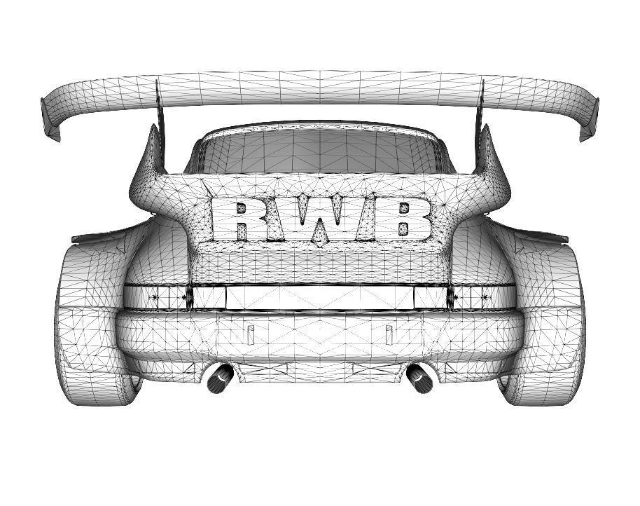 Porsche 911 RWB 3D model_11
