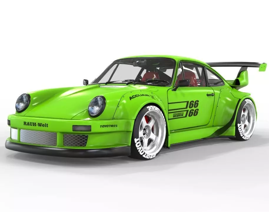 Porsche 911 RWB 3D model_0