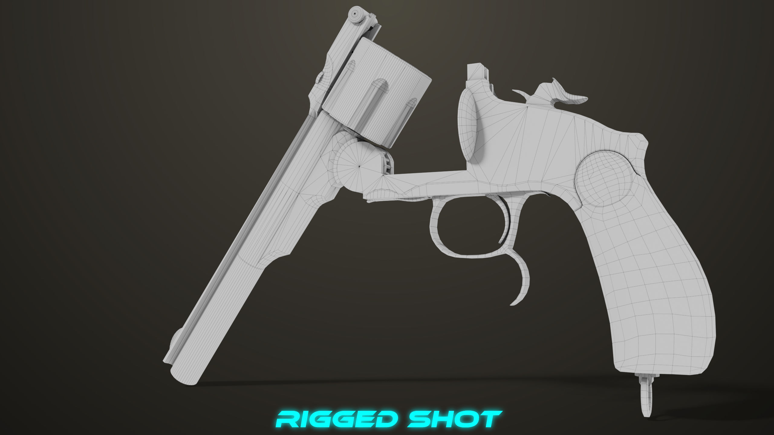 Aesthetic Revolver 02 Generic  All PBR Unity UE Textures Low-poly 3D model_35