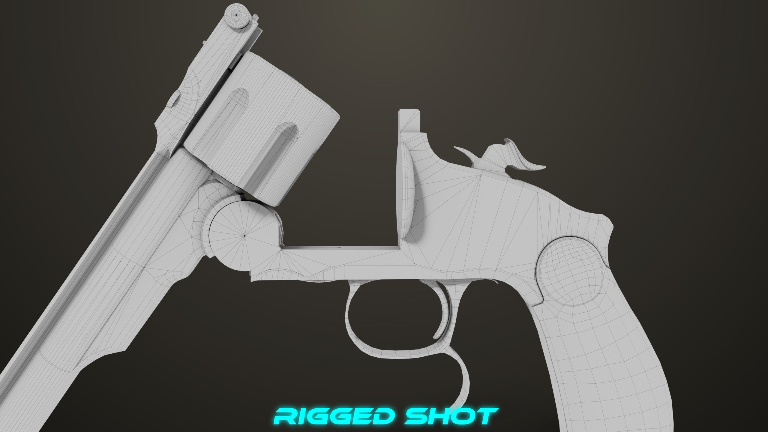 Aesthetic Revolver 02 Generic  All PBR Unity UE Textures Low-poly 3D model_38