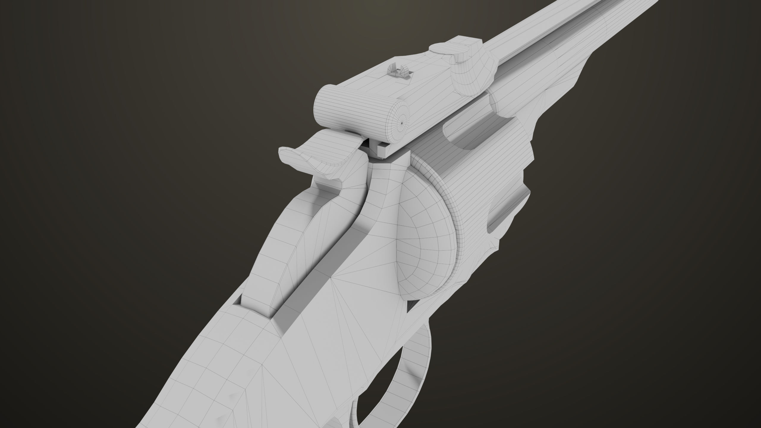 Aesthetic Revolver 02 Generic  All PBR Unity UE Textures Low-poly 3D model_29