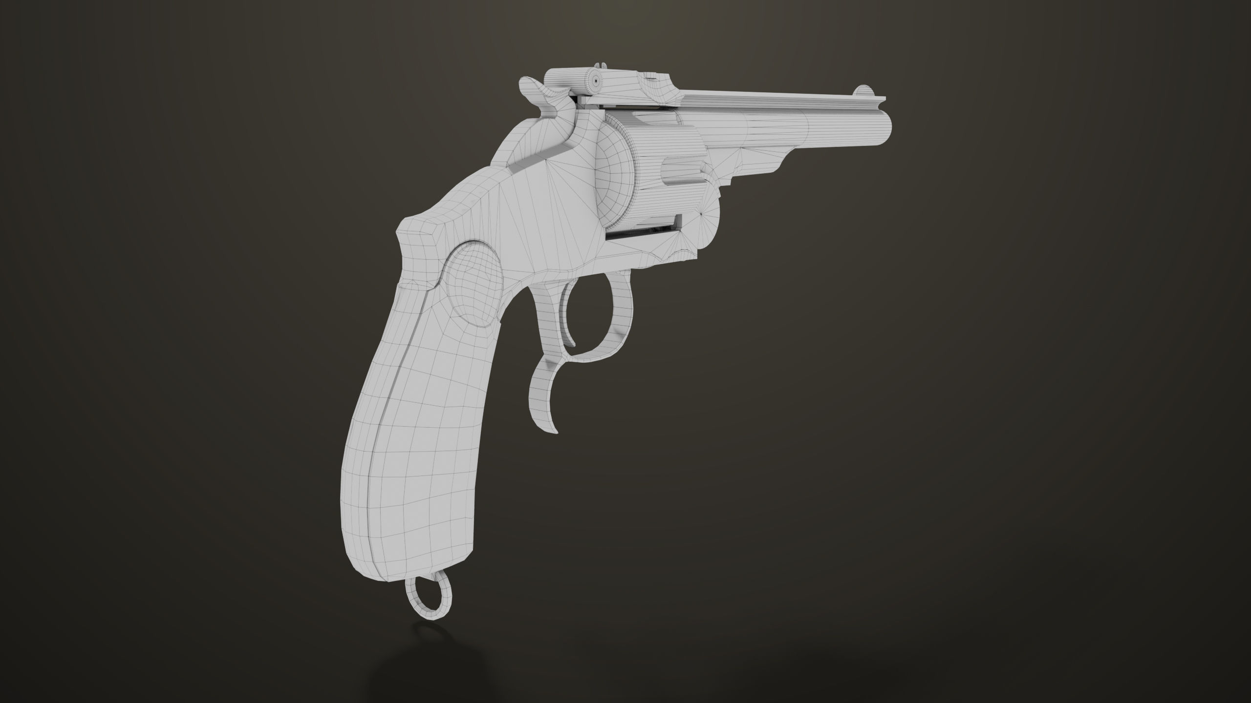 Aesthetic Revolver 02 Generic  All PBR Unity UE Textures Low-poly 3D model_23