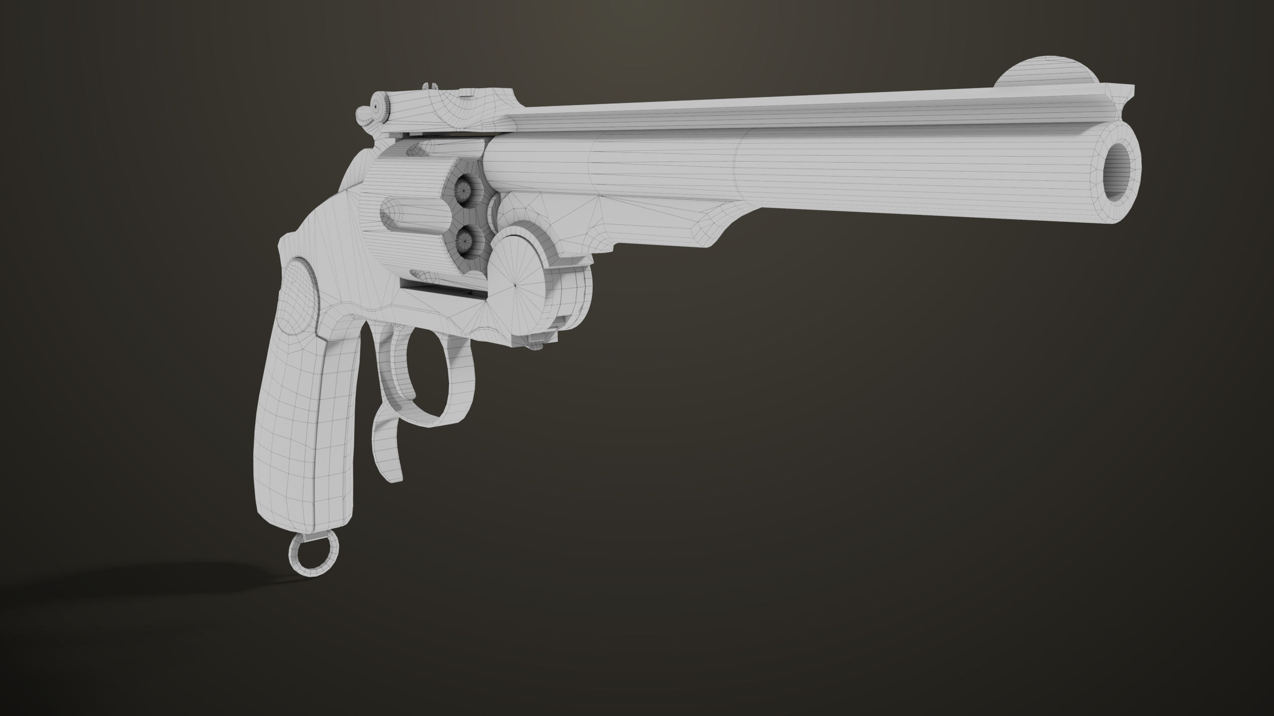 Aesthetic Revolver 02 Generic  All PBR Unity UE Textures Low-poly 3D model_21