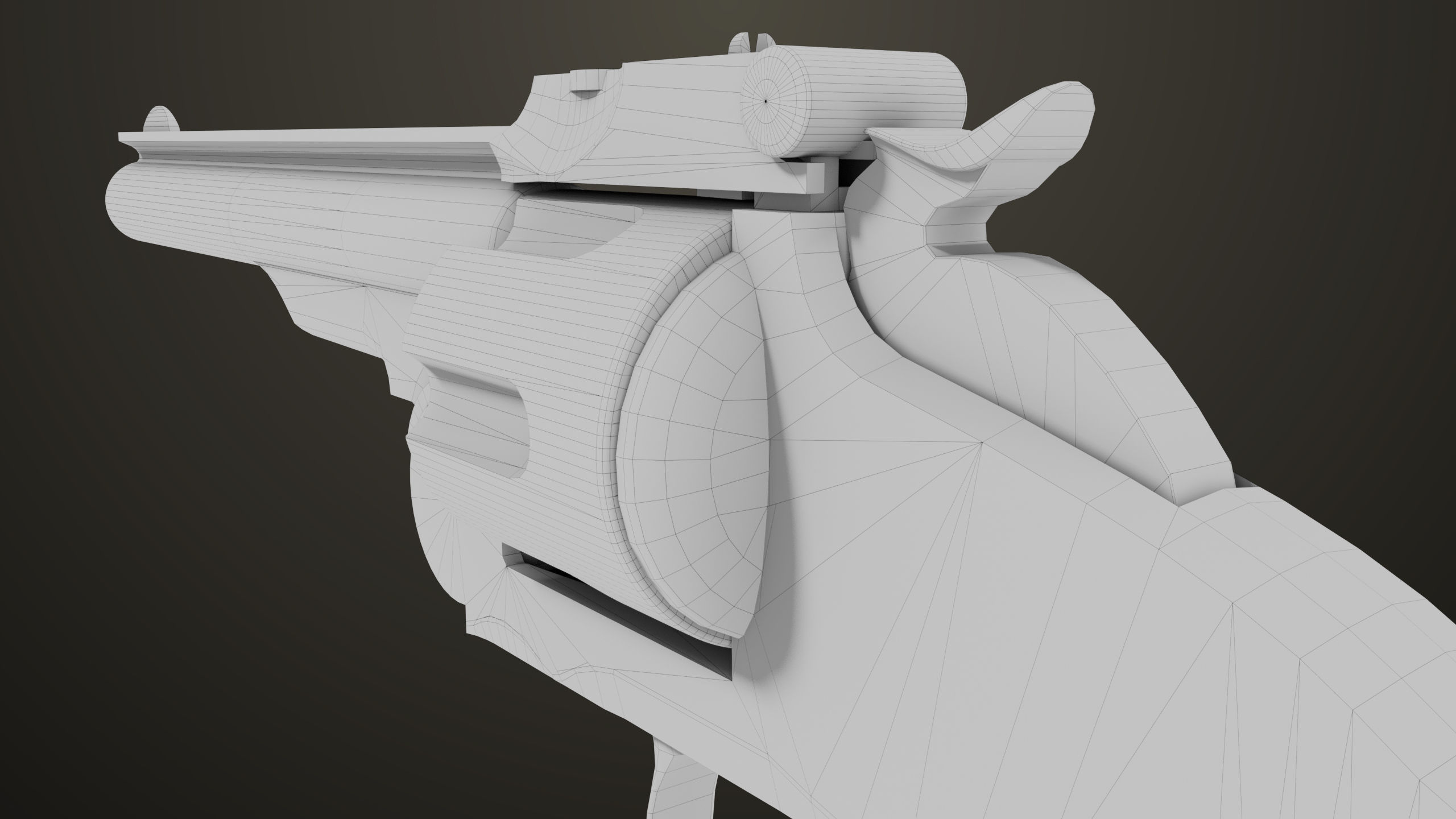 Aesthetic Revolver 02 Generic  All PBR Unity UE Textures Low-poly 3D model_32