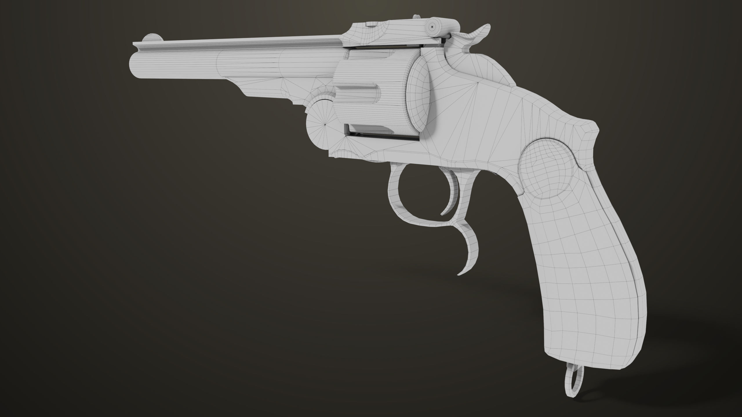 Aesthetic Revolver 02 Generic  All PBR Unity UE Textures Low-poly 3D model_25
