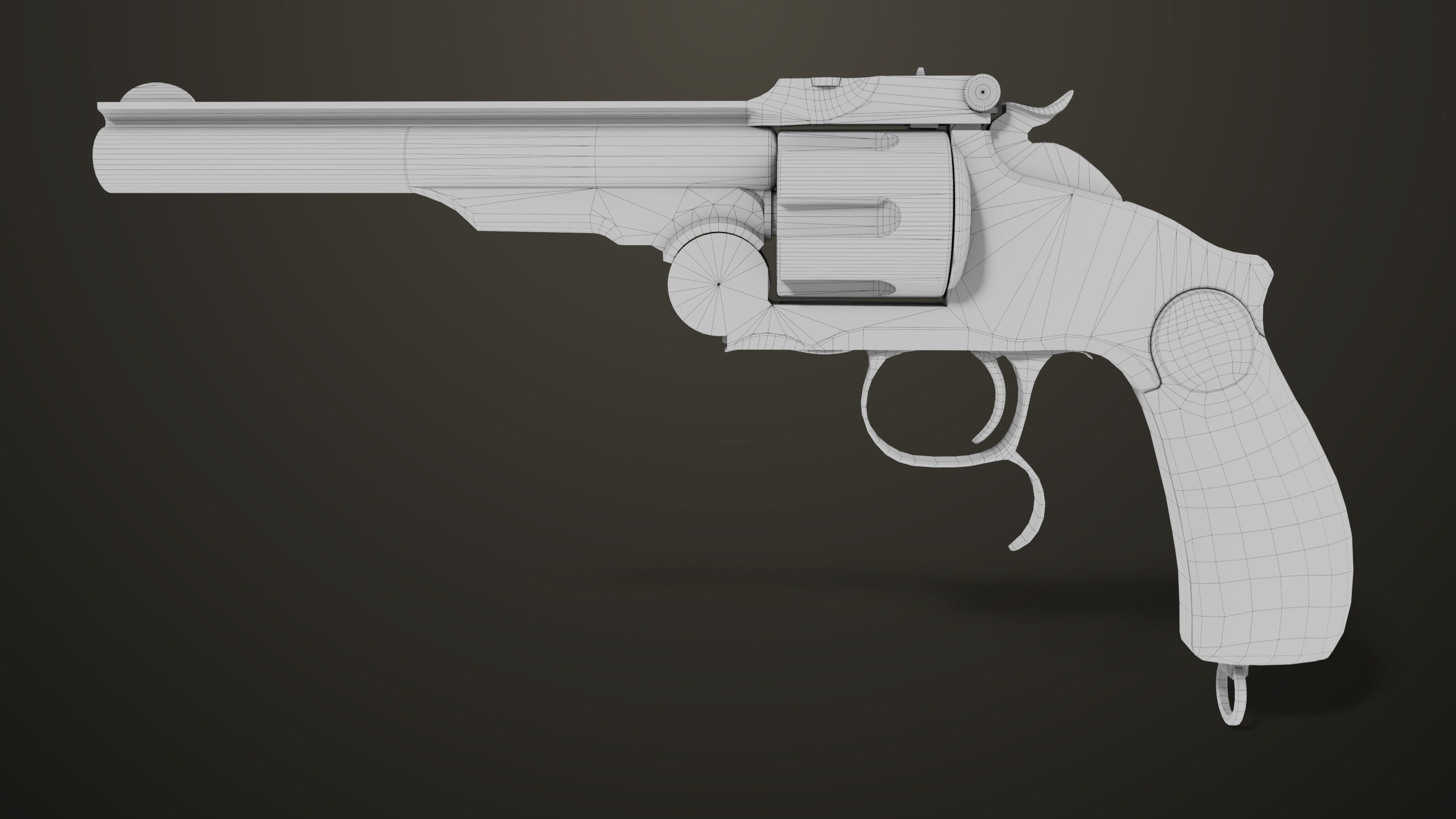 Aesthetic Revolver 02 Generic  All PBR Unity UE Textures Low-poly 3D model_18