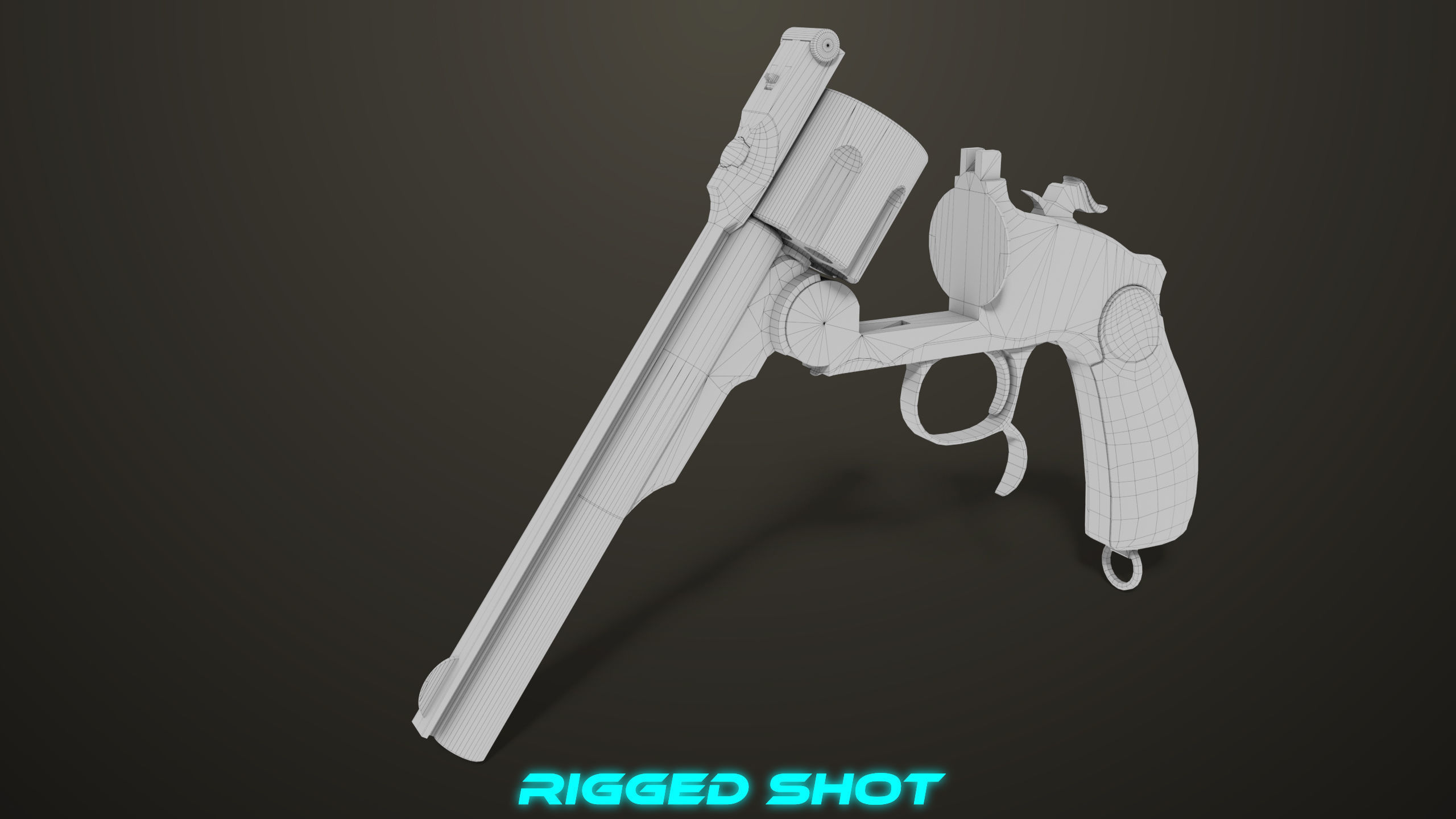 Aesthetic Revolver 02 Generic  All PBR Unity UE Textures Low-poly 3D model_36