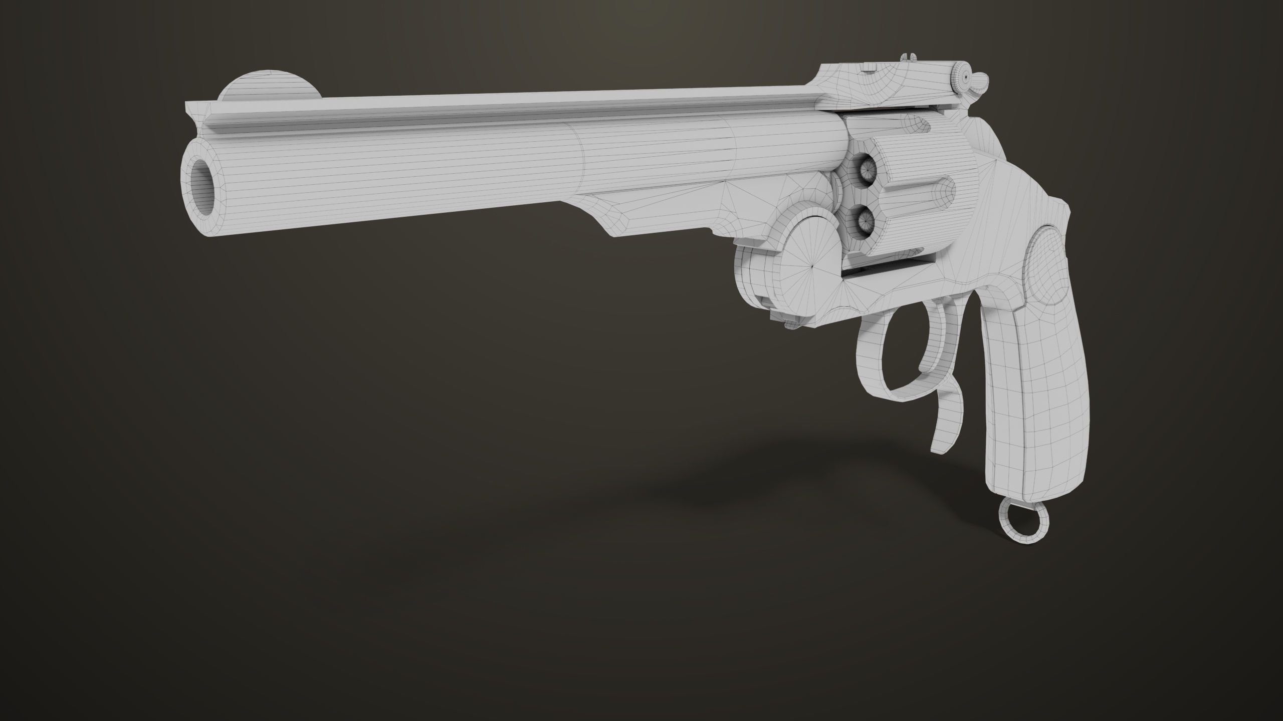 Aesthetic Revolver 02 Generic  All PBR Unity UE Textures Low-poly 3D model_19