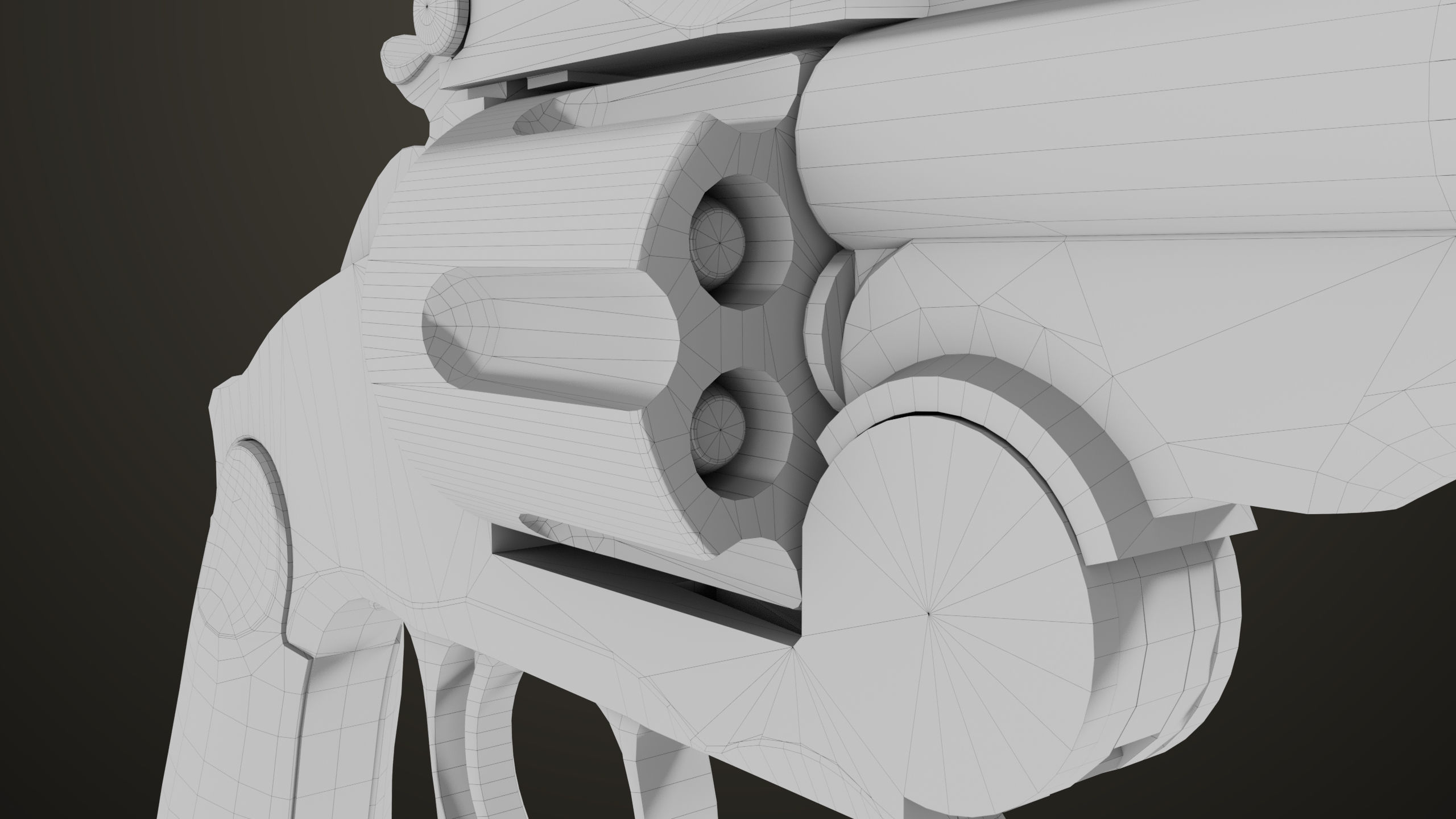 Aesthetic Revolver 02 Generic  All PBR Unity UE Textures Low-poly 3D model_30