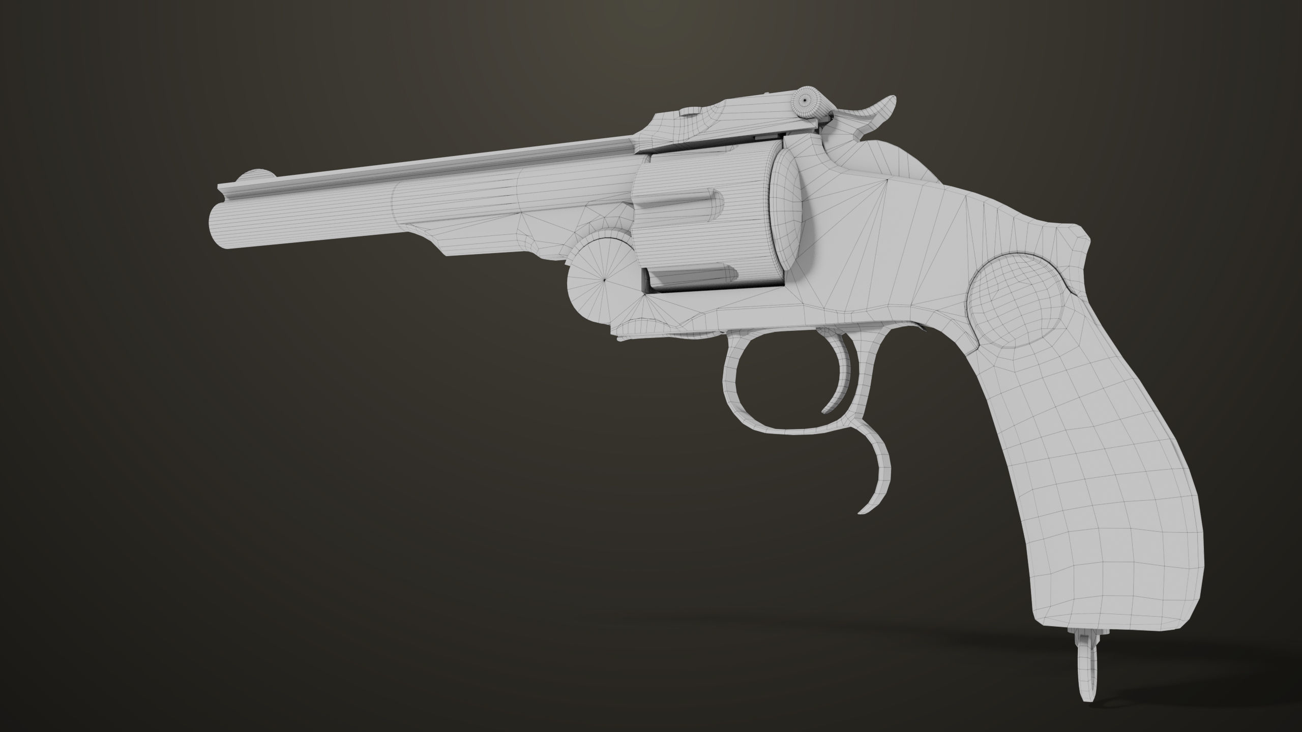 Aesthetic Revolver 02 Generic  All PBR Unity UE Textures Low-poly 3D model_34