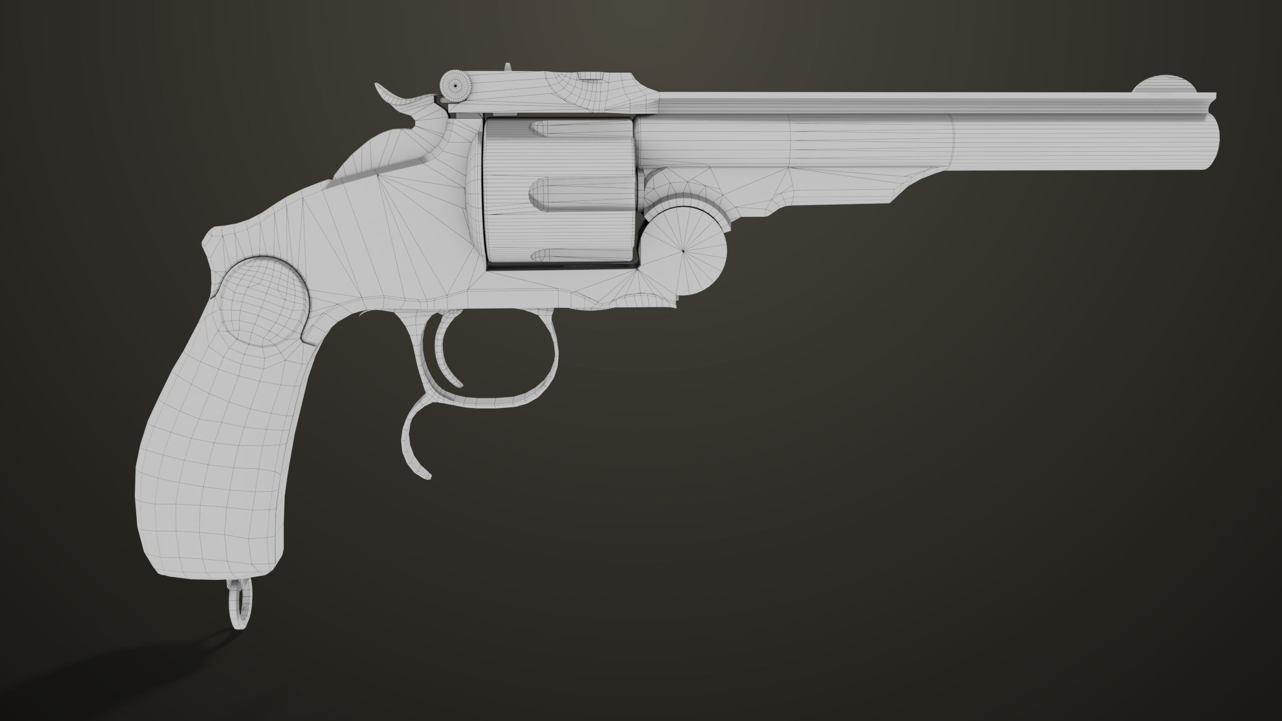 Aesthetic Revolver 02 Generic  All PBR Unity UE Textures Low-poly 3D model_22