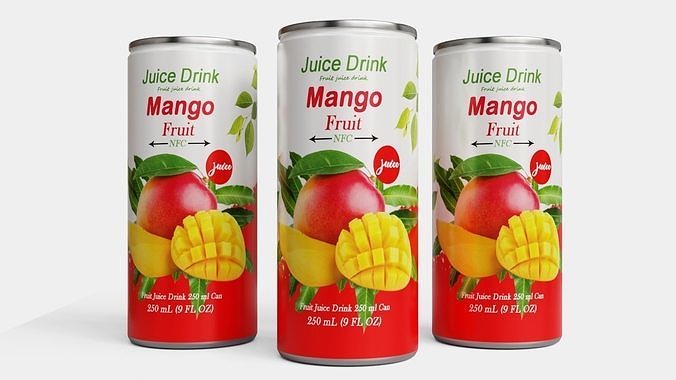 Fruit Juice Drink 3D Model Pack 2