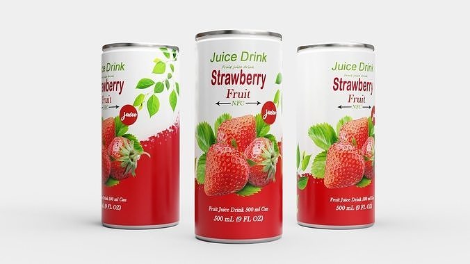 Fruit Juice Drink 3D Model Pack 6
