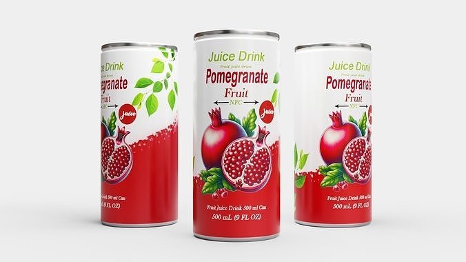 Fruit Juice Drink 3D Model Pack 4