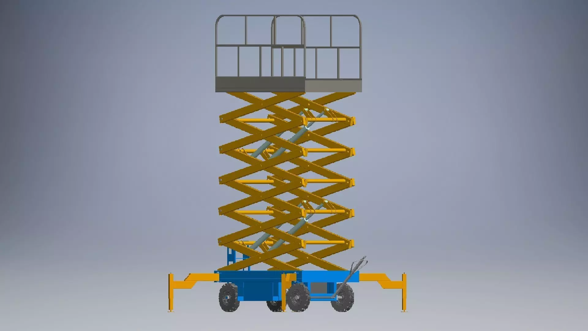 hydraulic scissors lift 3d model 3D model