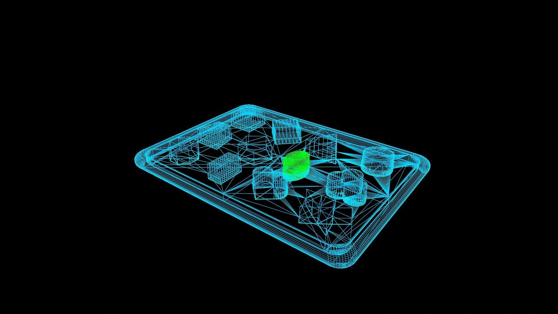 Toy shape sorter Low-poly 3D model_8