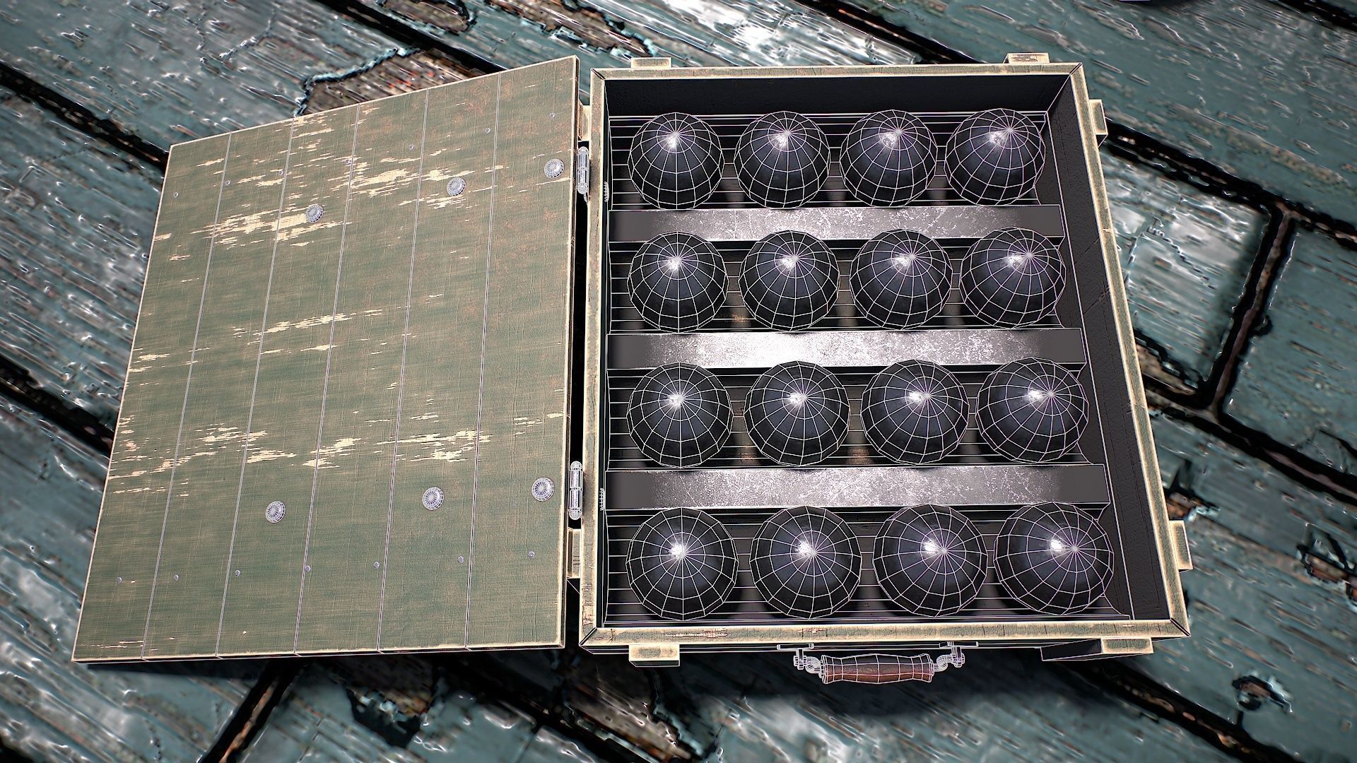 Vessel cannon 3D model Low-poly 3D model_30