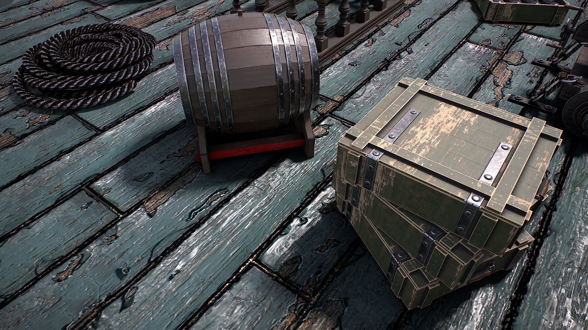 Vessel cannon 3D model Low-poly 3D model_23