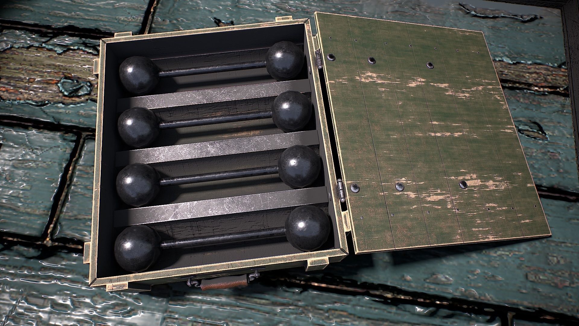 Vessel cannon 3D model Low-poly 3D model_25