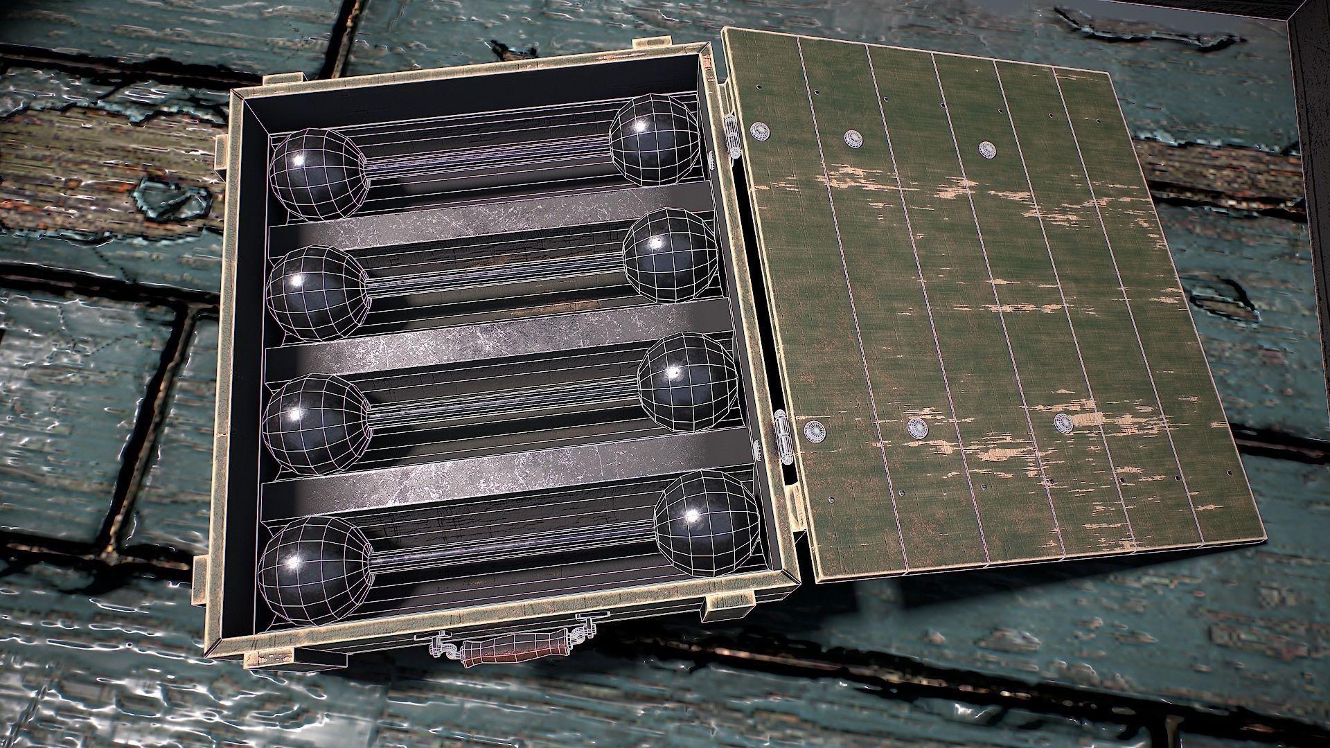 Vessel cannon 3D model Low-poly 3D model_26