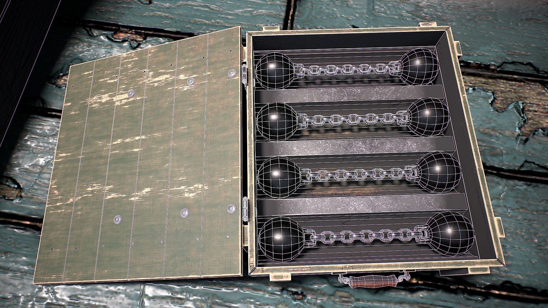 Vessel cannon 3D model Low-poly 3D model_28