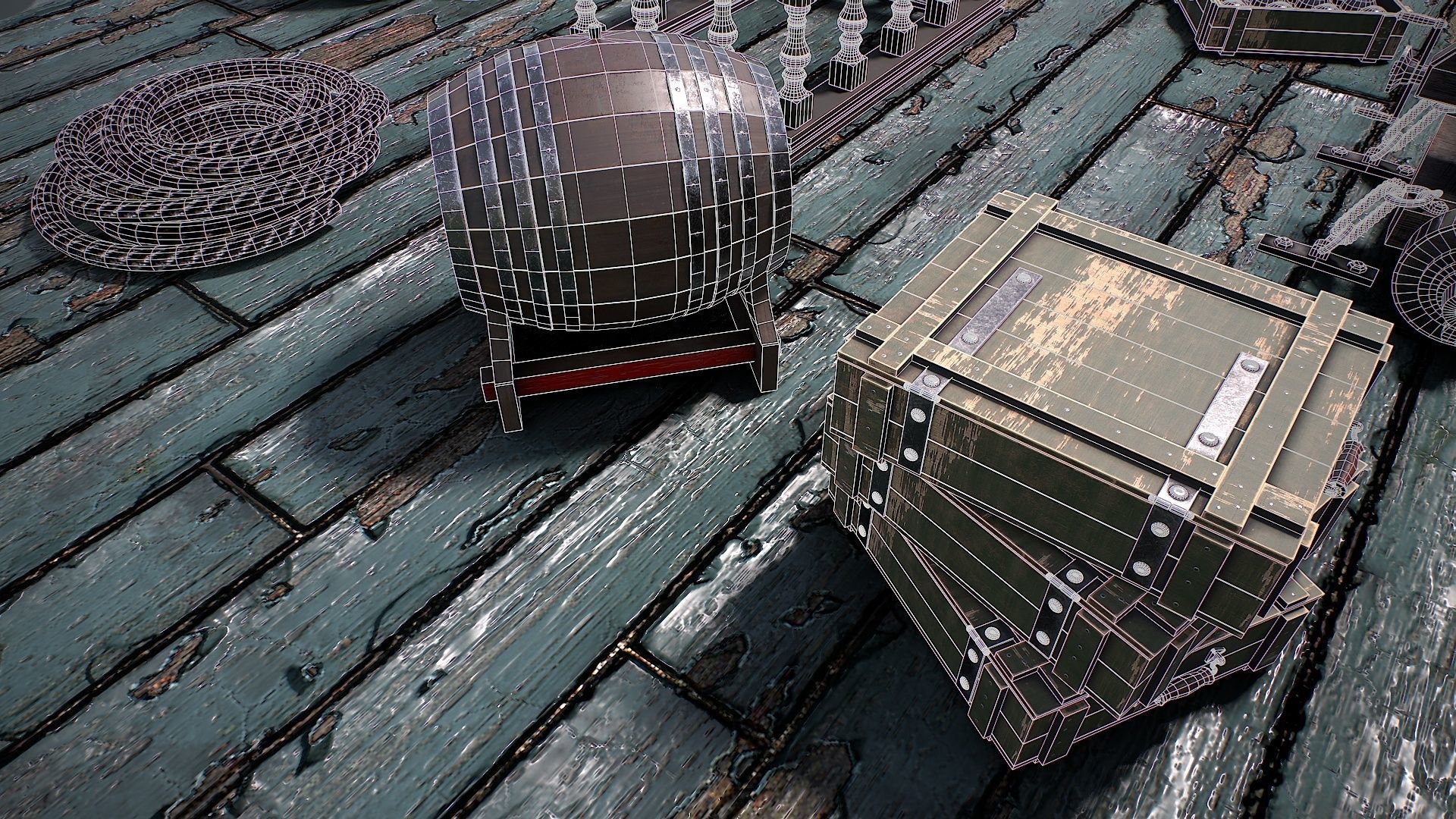 Vessel cannon 3D model Low-poly 3D model_24