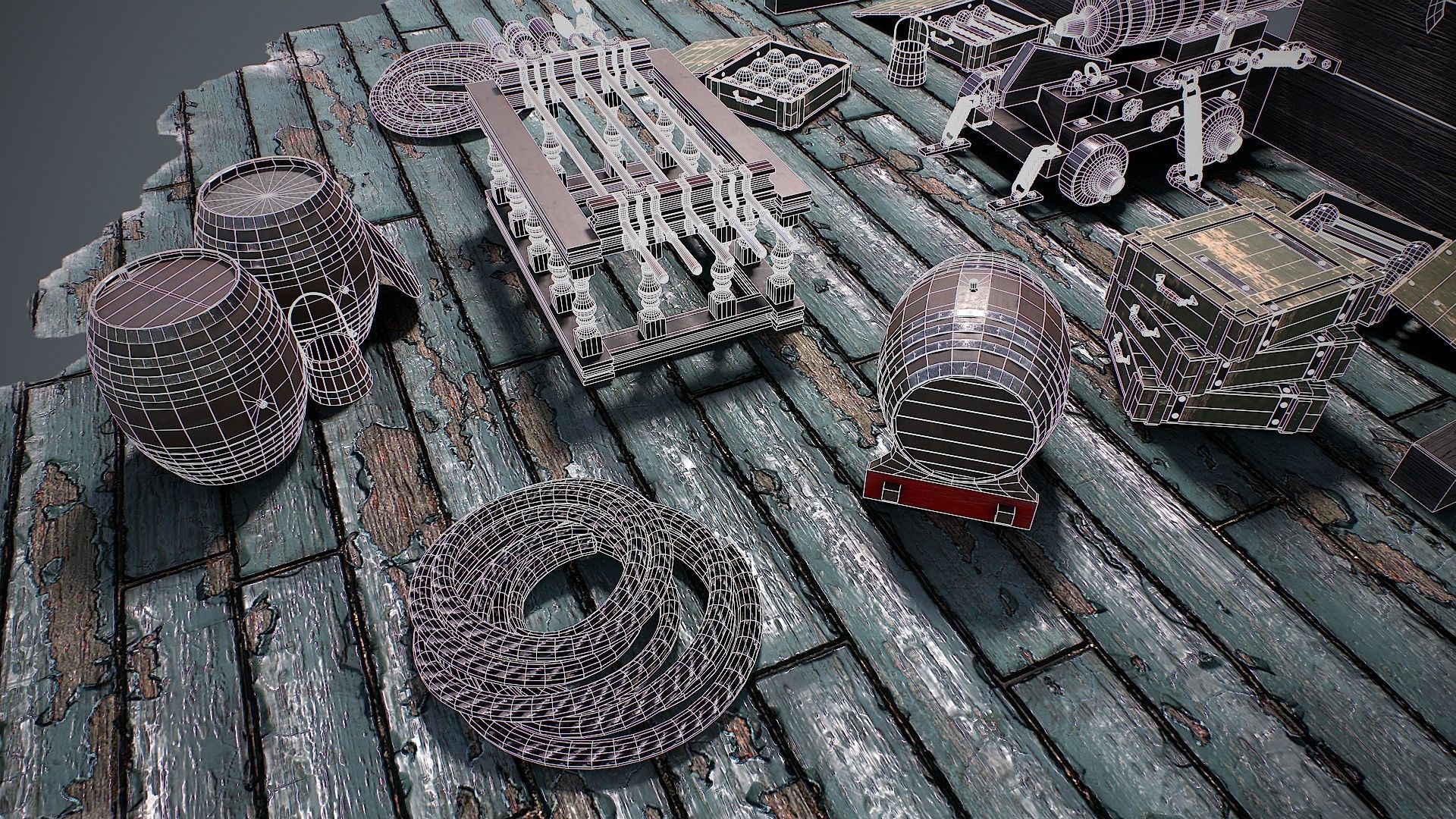 Vessel cannon 3D model Low-poly 3D model_18