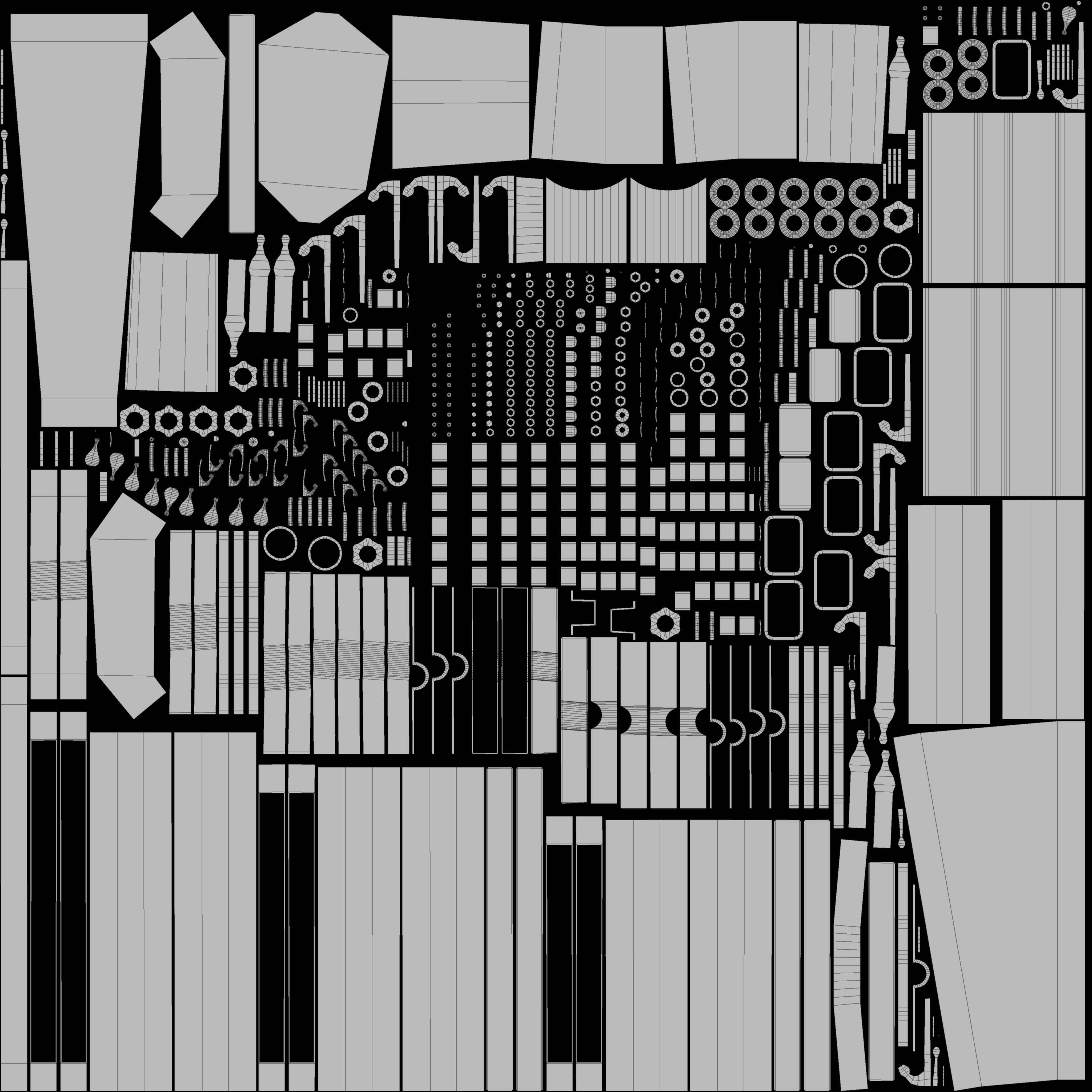 Vessel cannon 3D model Low-poly 3D model_37