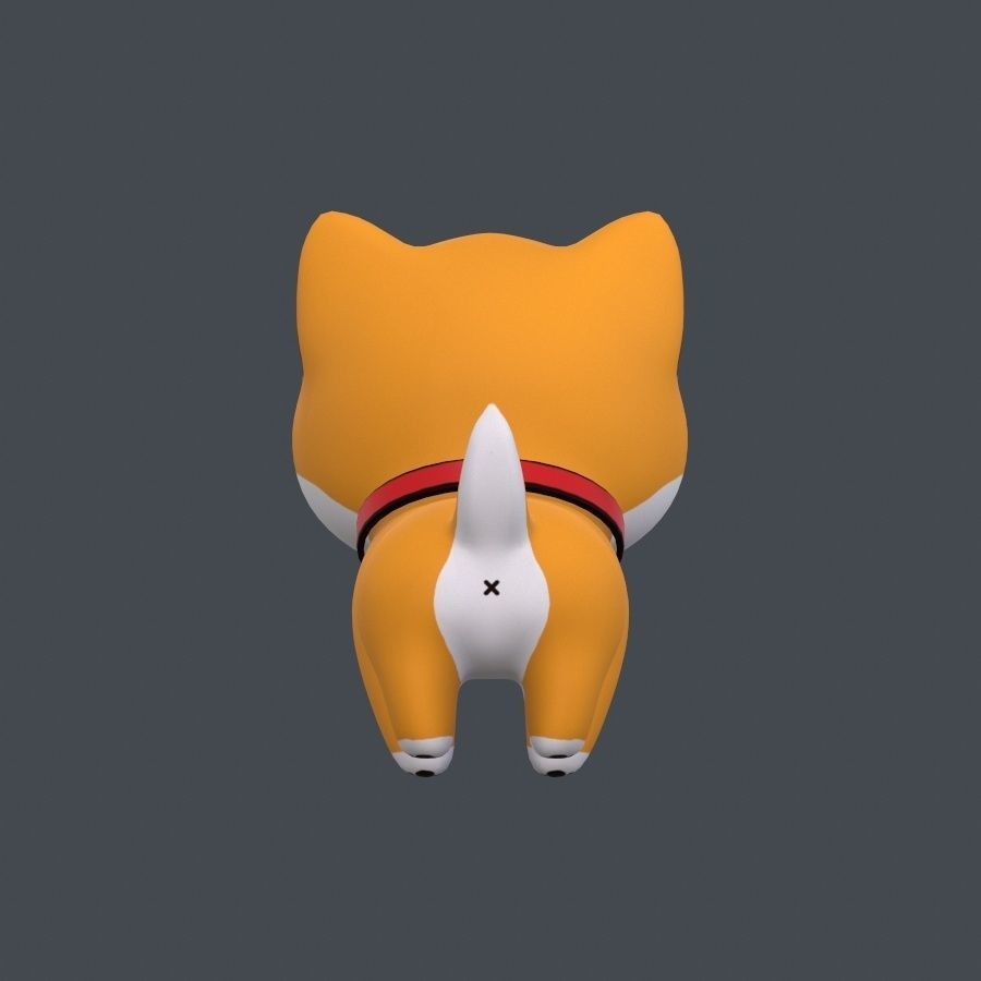 SHIBA Low-poly 3D model_2