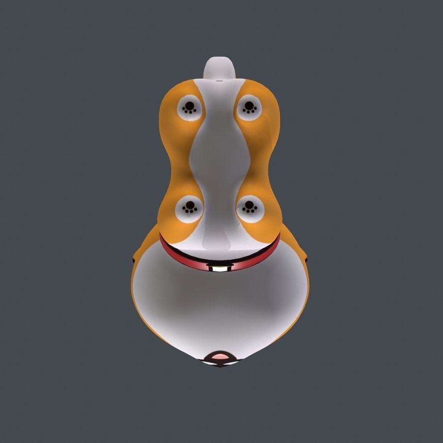 SHIBA Low-poly 3D model_3