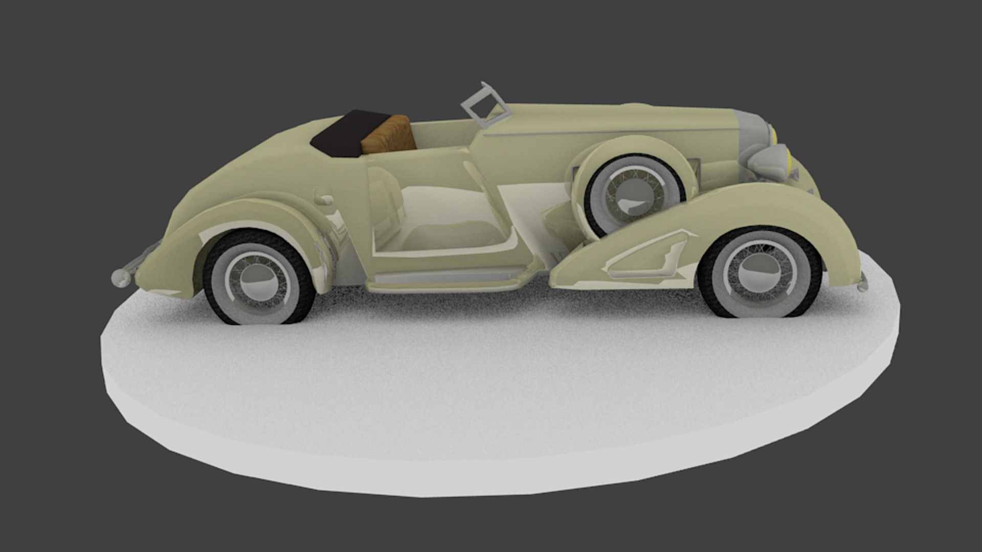 Chrysler Imperial Low-poly 3D model_2