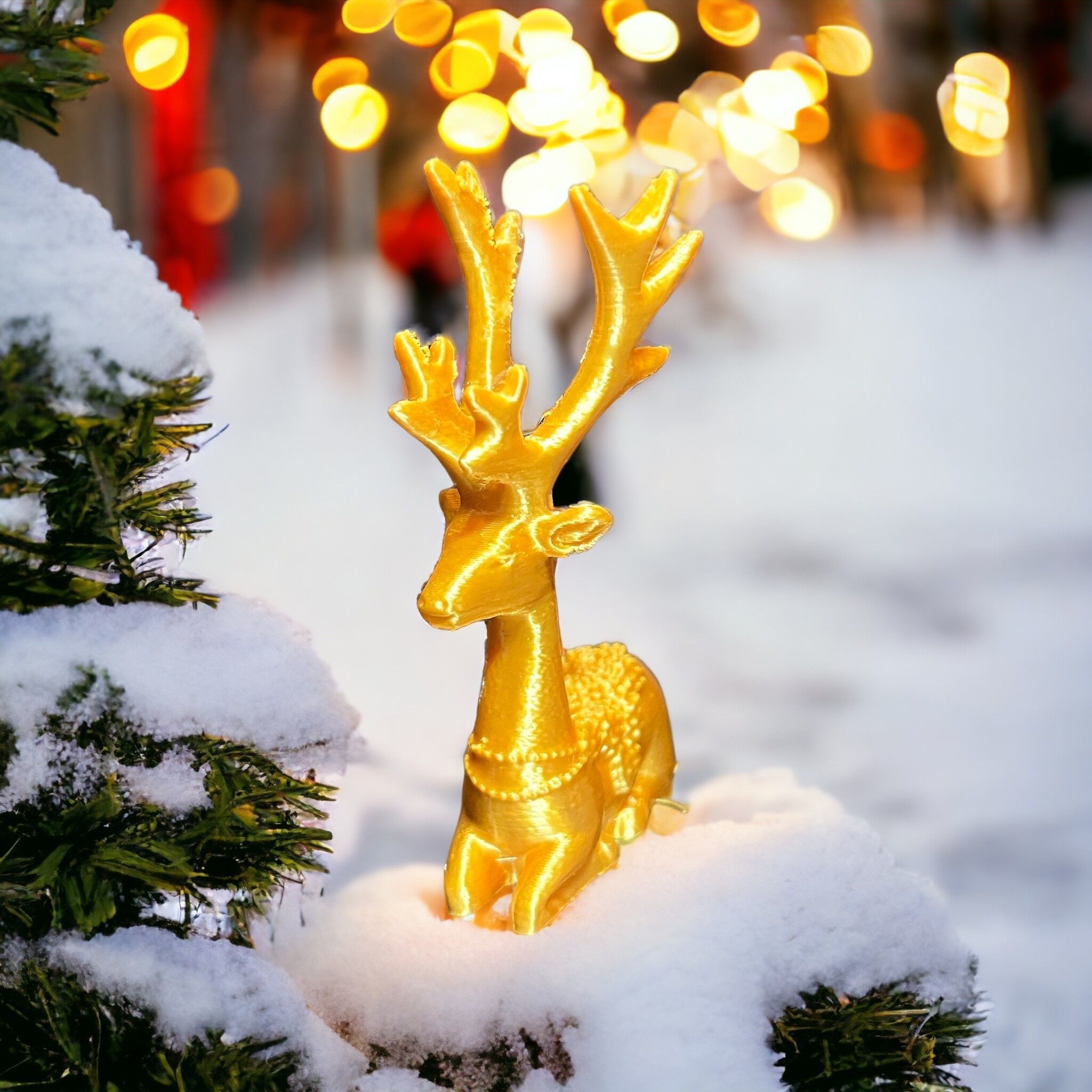 Christmas Deer  3D print model_3