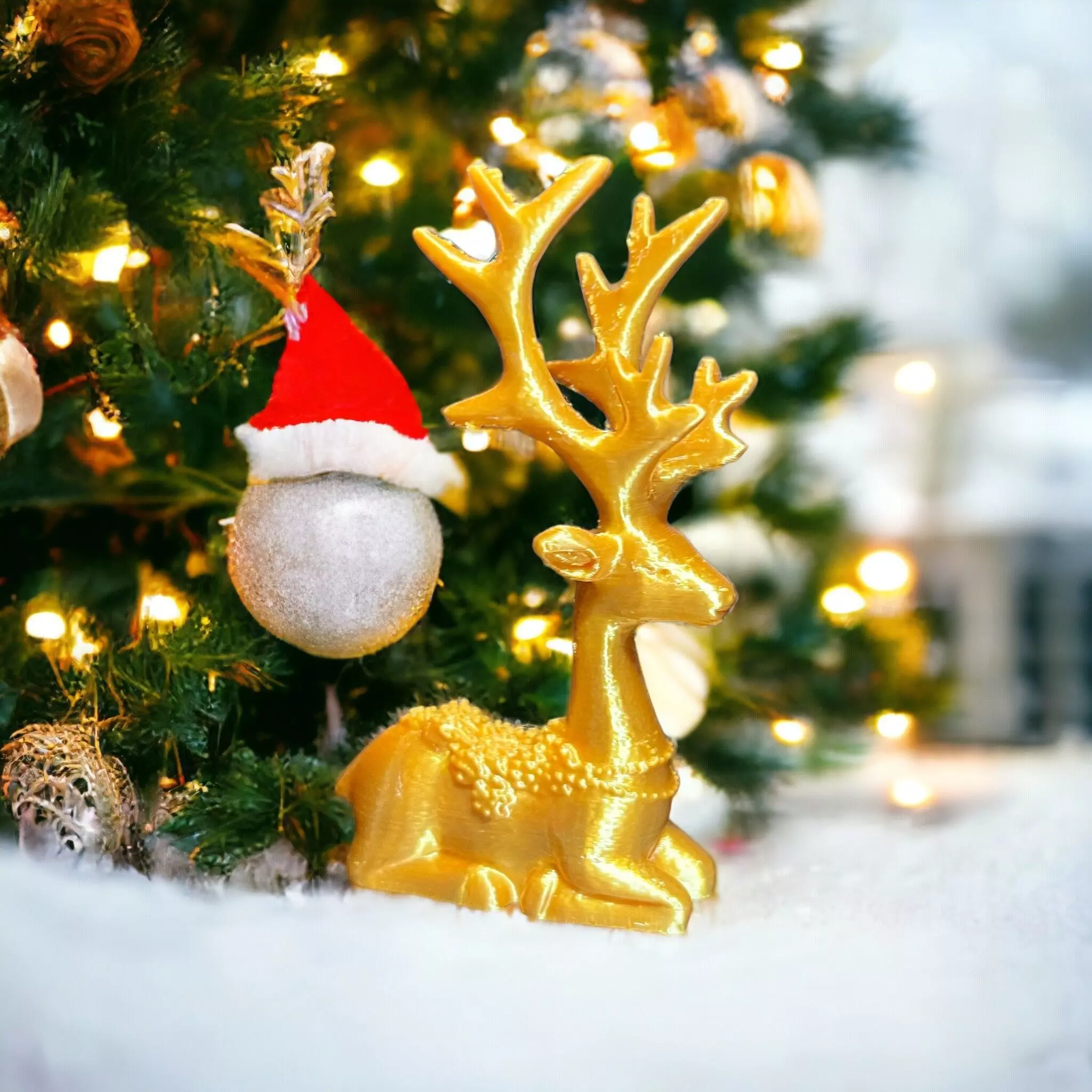 Christmas Deer  3D print model_0