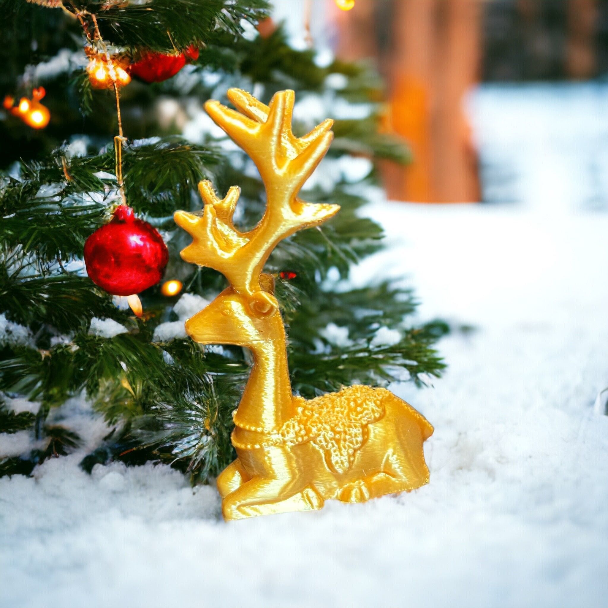 Christmas Deer  3D print model_1