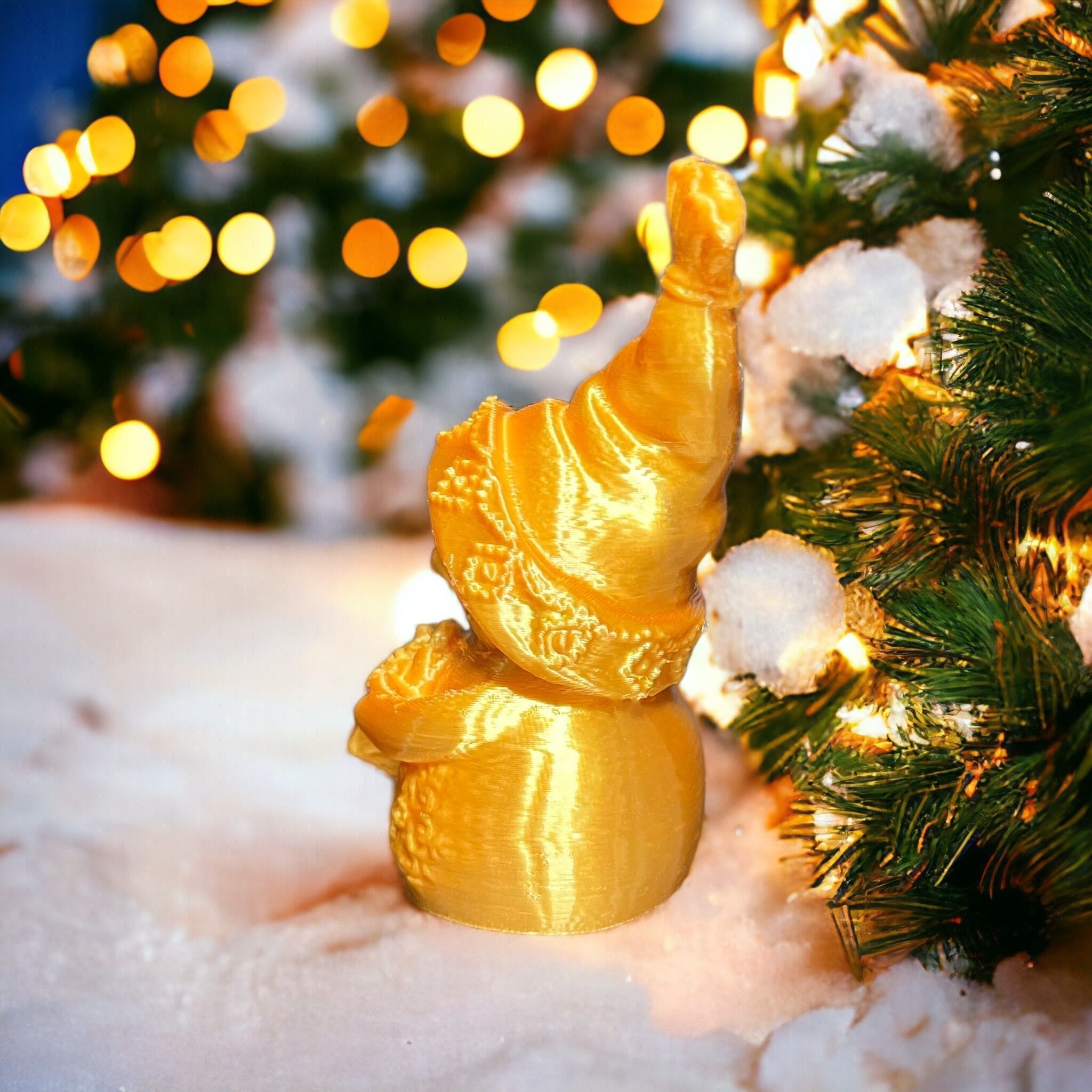 Snowman gift 3D print model_3