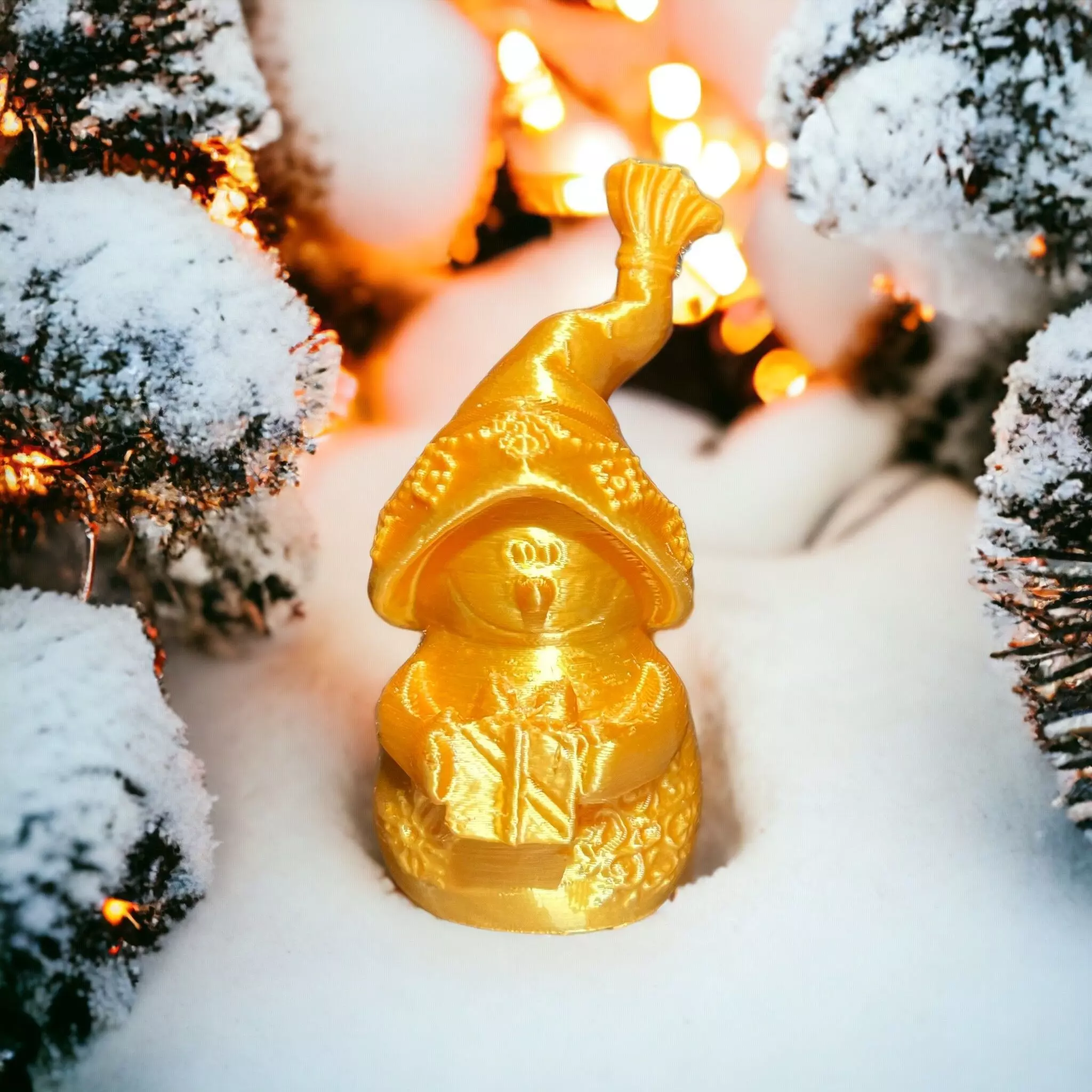 Snowman gift 3D print model_0