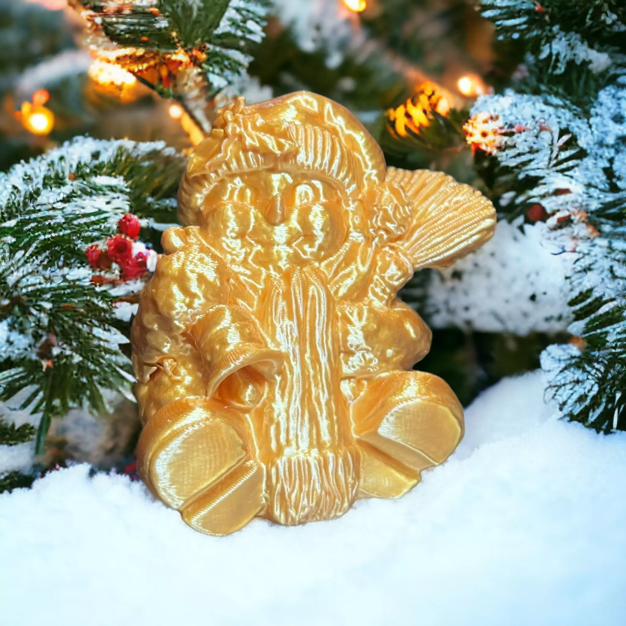 Cotton snowman Free 3D print model_0