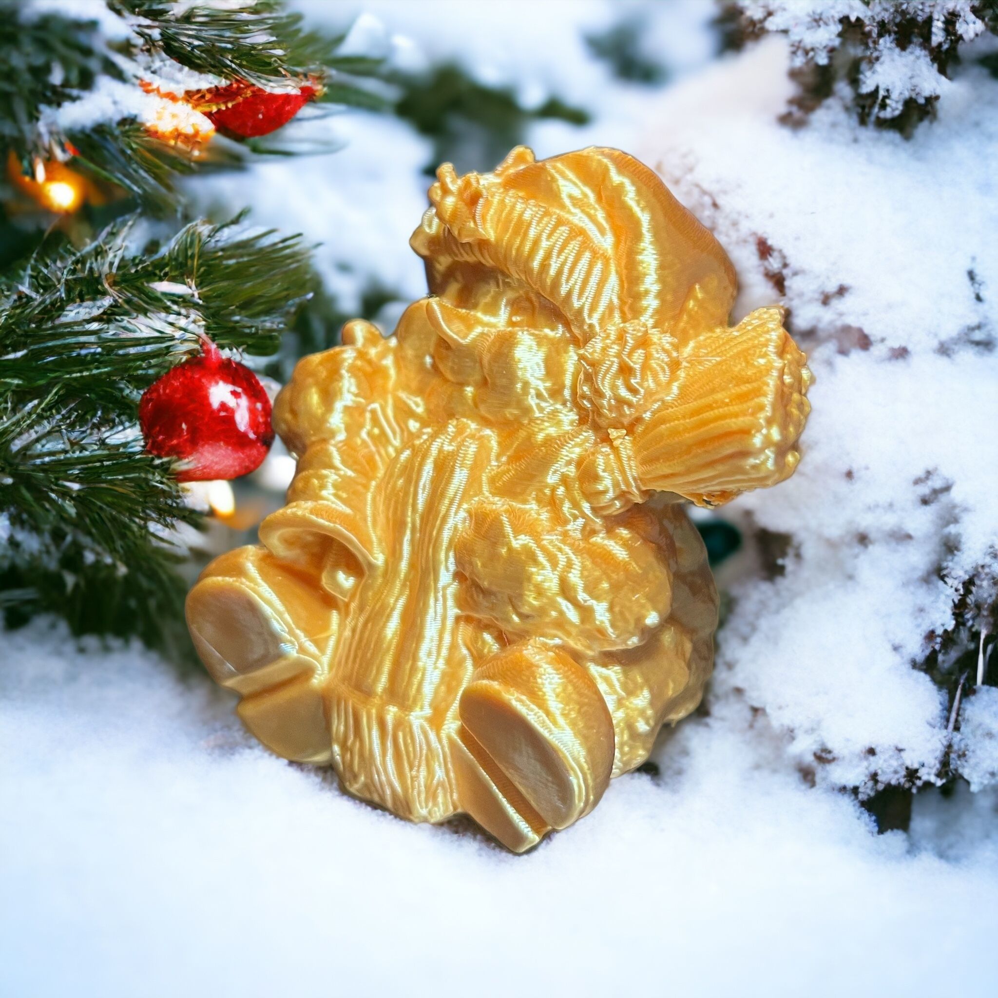 Cotton snowman Free 3D print model_1