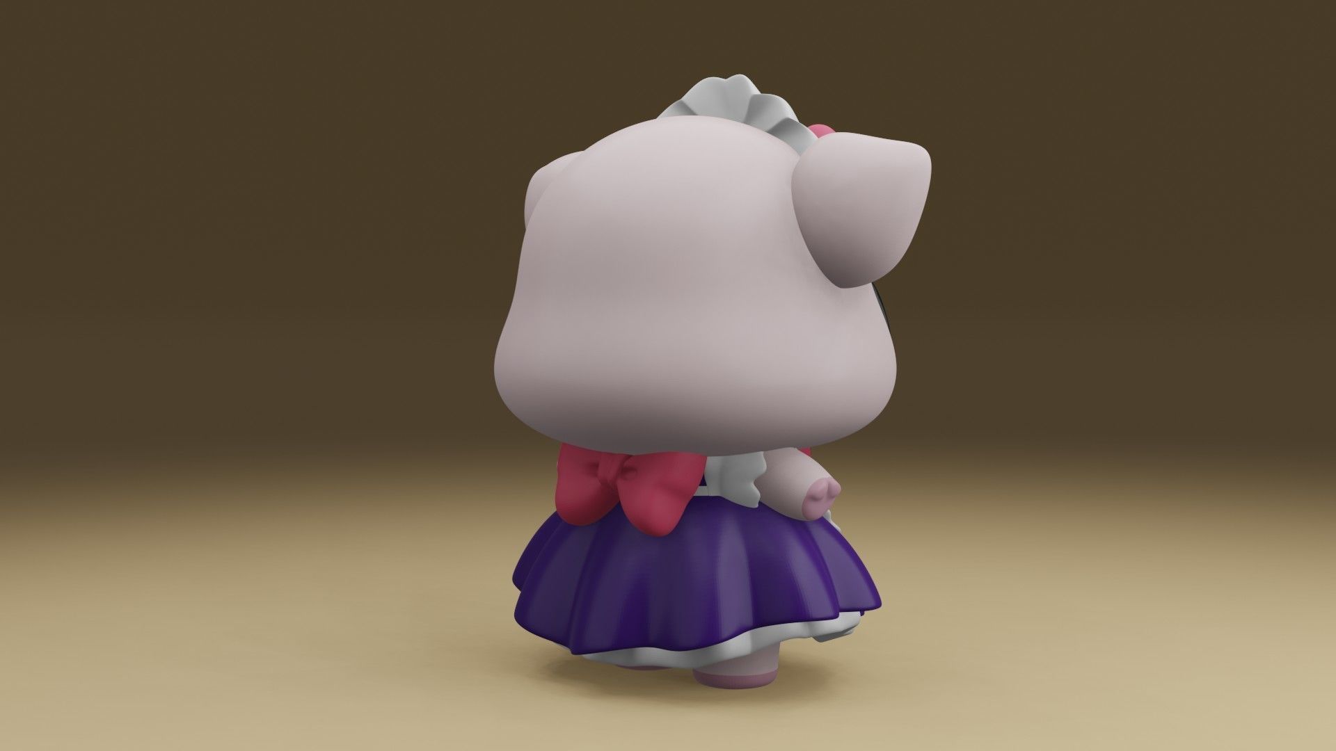 Cute pig 3D print model_10