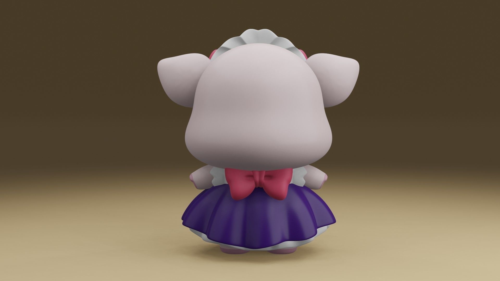 Cute pig 3D print model_11