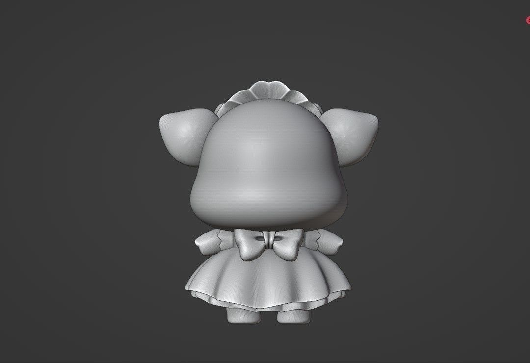 Cute pig 3D print model_4