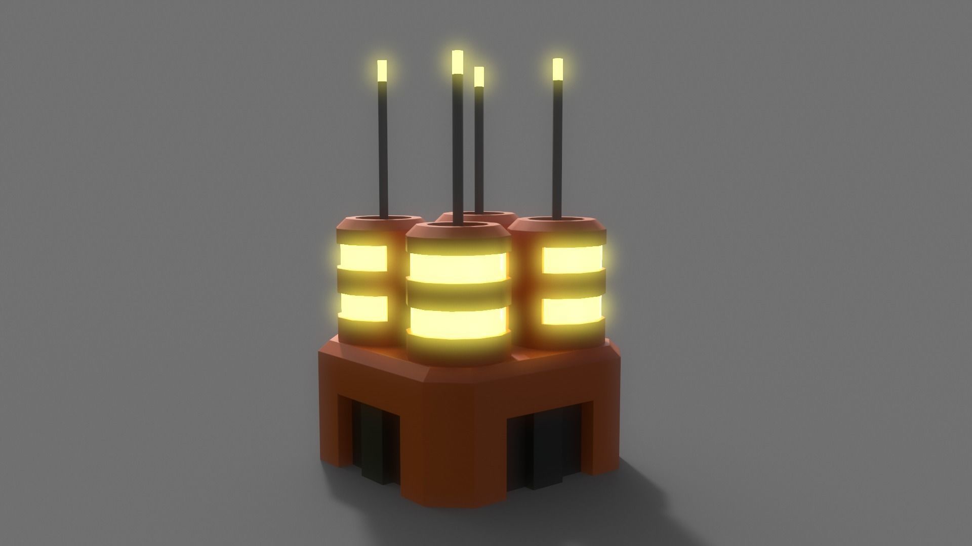 PBR Sci-Fi Building A11 Low-poly 3D model_6