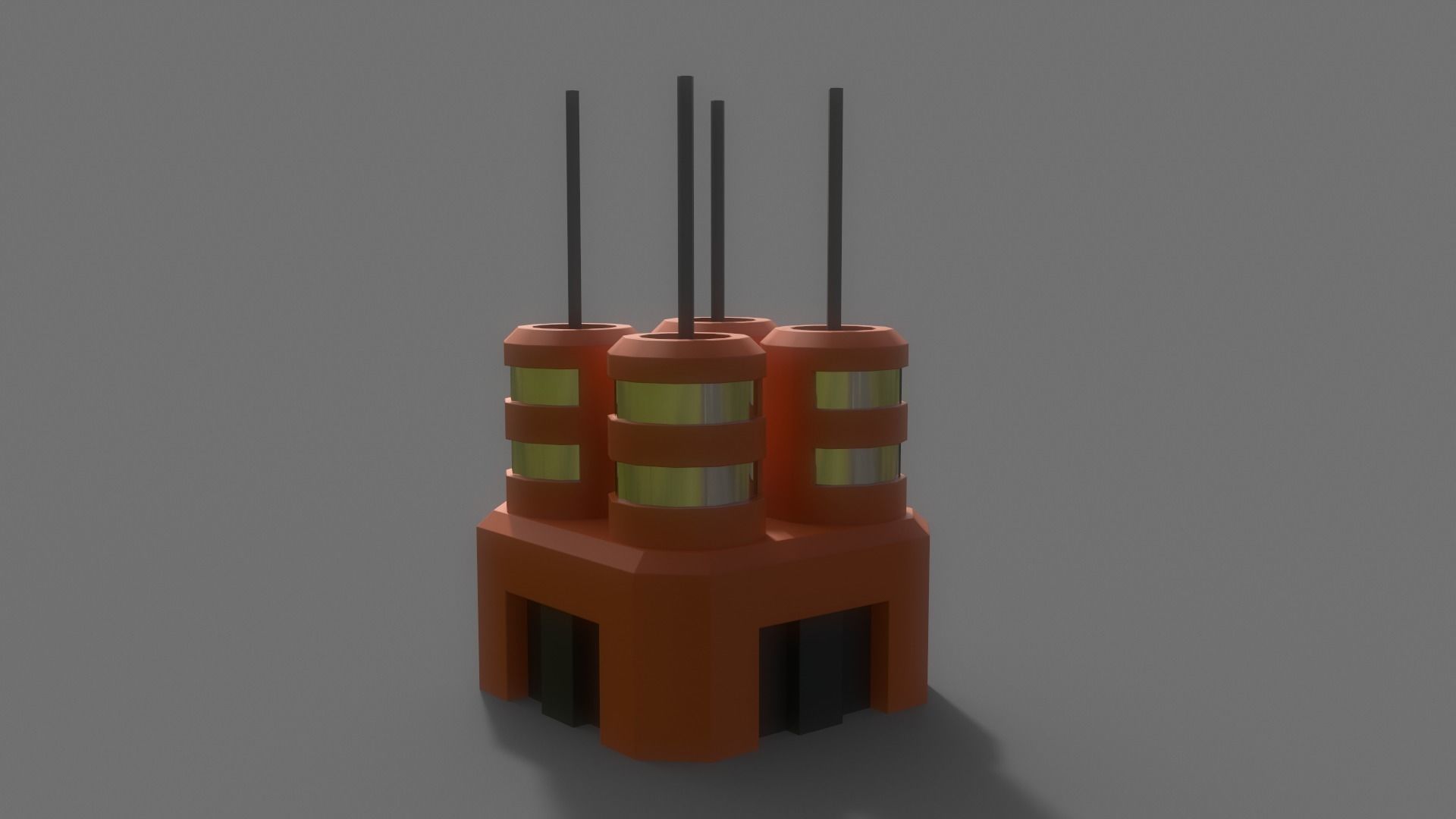 PBR Sci-Fi Building A11 Low-poly 3D model_9